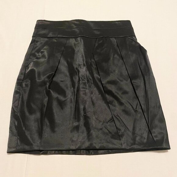 Dynamite High Waisted Shiny Twill Tulip Skirt Womens Size 7 - Picture 15 of 15
